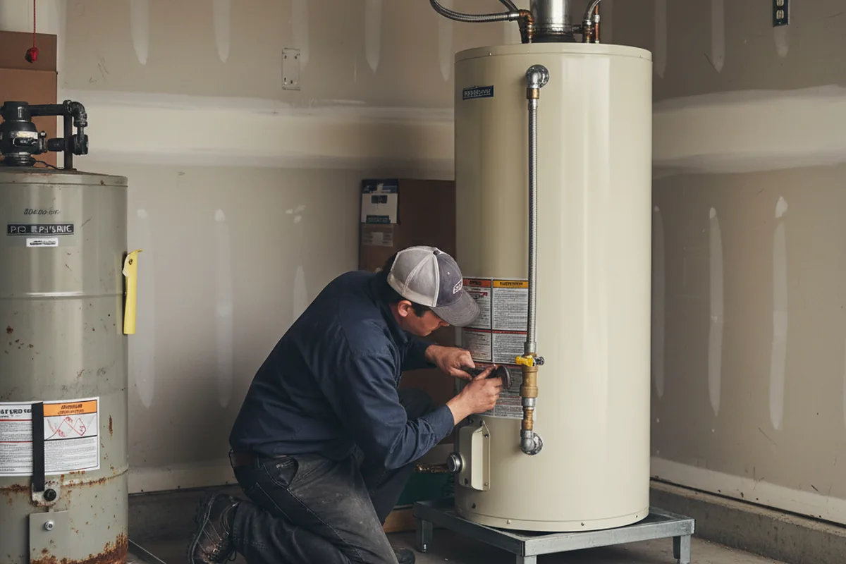 Water heater and shutoff valve replacement in Williamston